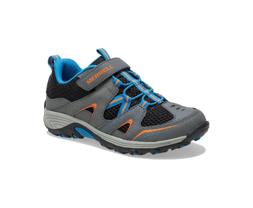 Merrell Hiking Shoes Grey/Black - Trail Chaser - Kids 80YACZDJN